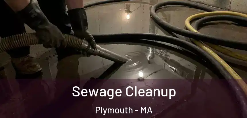  Sewage Cleanup Plymouth - MA